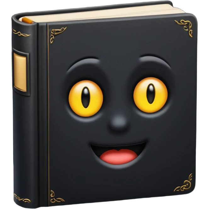book with completely black pages emoji