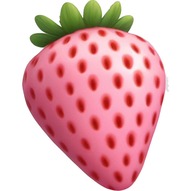pastel pink strawberry  emoji