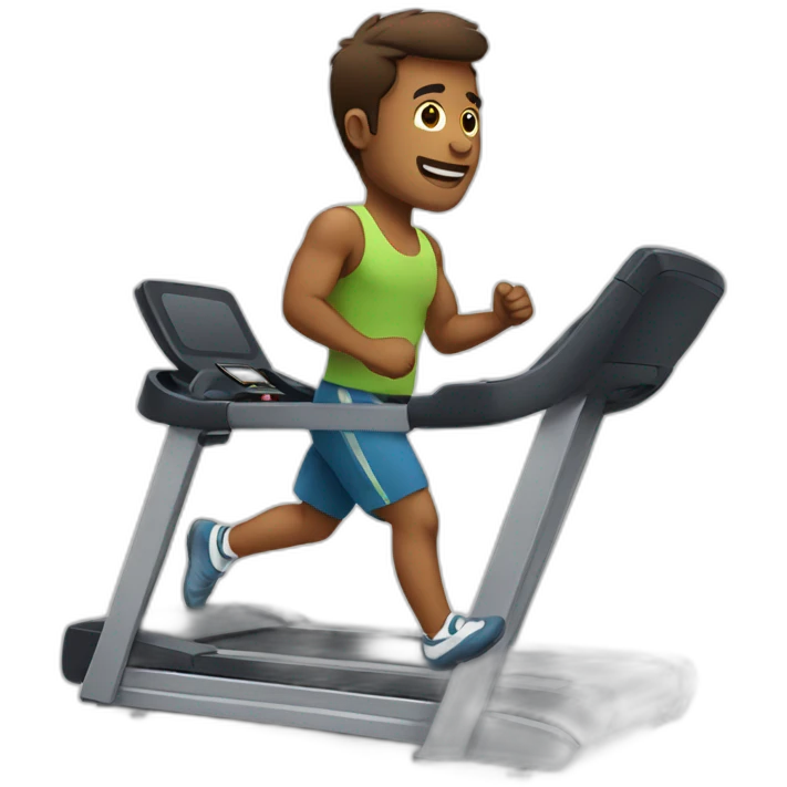 Man on treadmill emoji