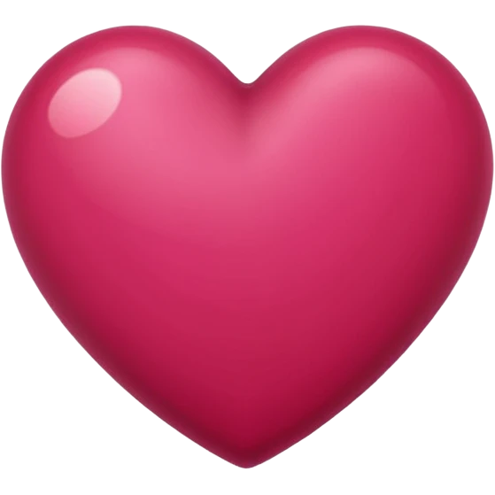 Raspberry color heart emoji