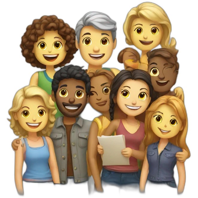 Thanks with friends  emoji