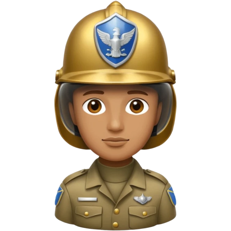 Casco con grado de sargento emoji