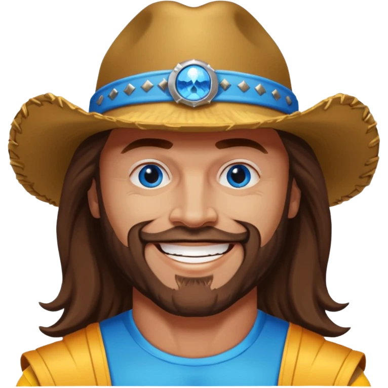 Randy Macho Man Savage blue eyes, brown hair emoji