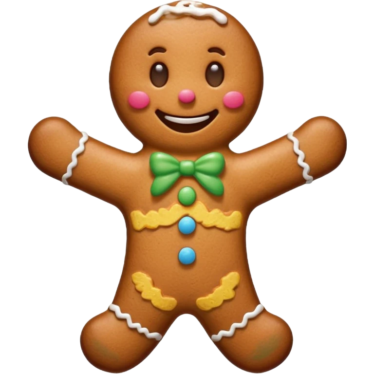 gingerbread man emoji