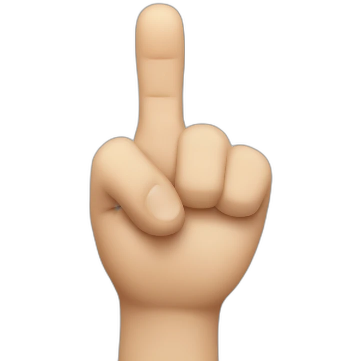 fist-shaped hand with thumb crossed between index finger and middle finger emoji