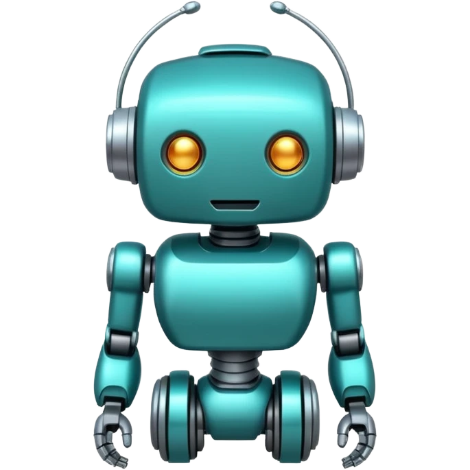 Teal robot chatgpt emoji