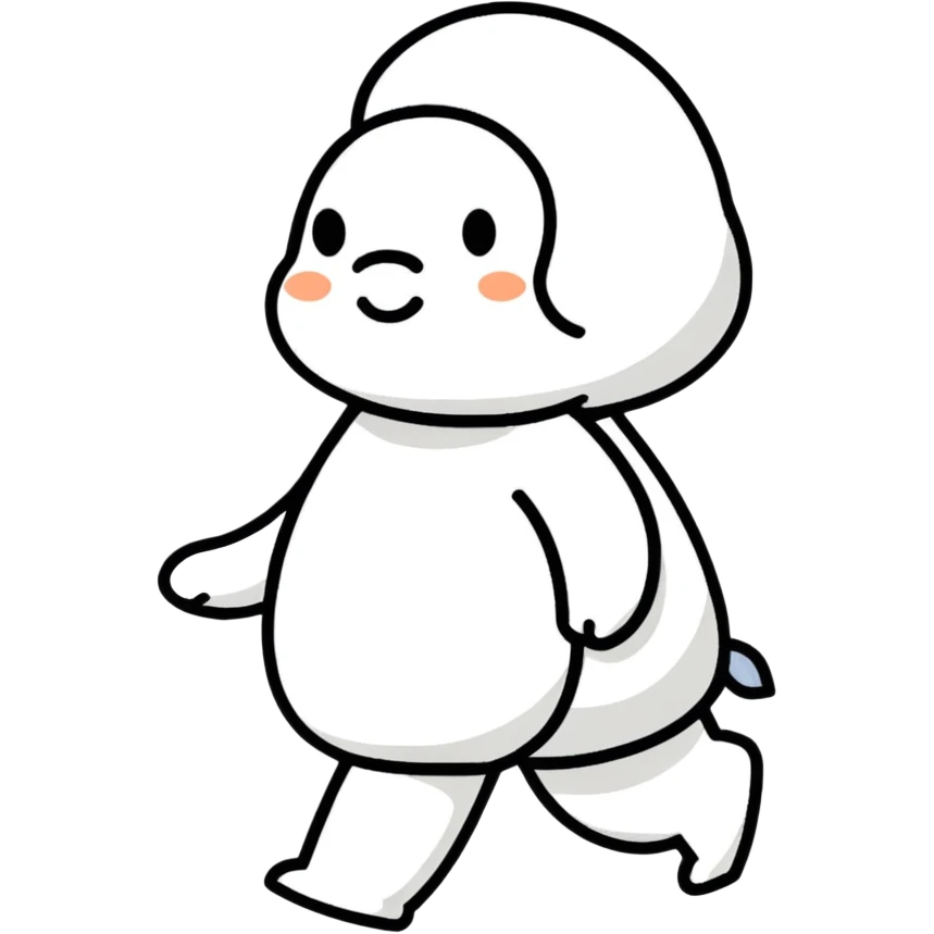 Walking and pooping emoji