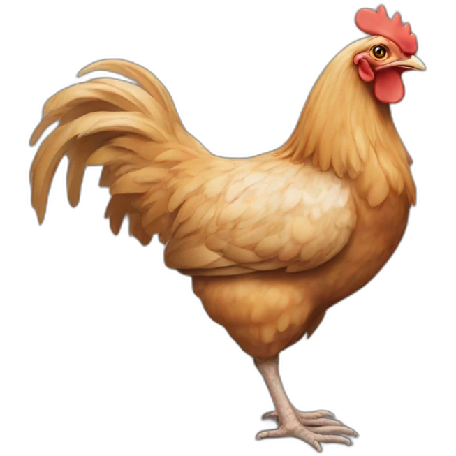 Singe mange du poulet emoji