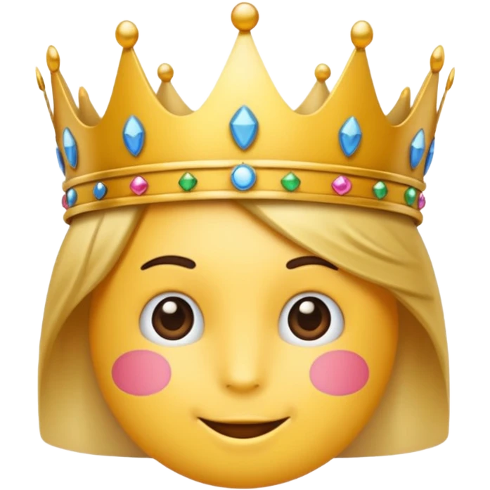 Erstelle mir ein emoji mit einer Krone emoji