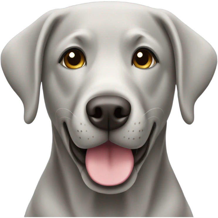 silver labrador retriever dog emoji