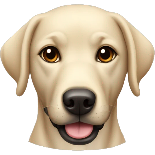 Dog Labrador black emoji