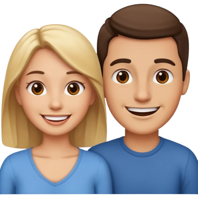 couple in love talking emoji