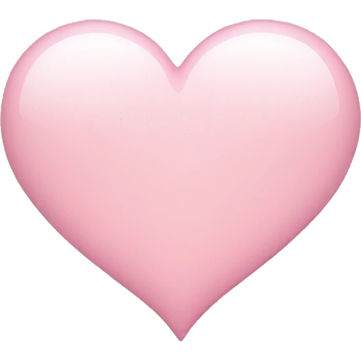 light pink heart  emoji