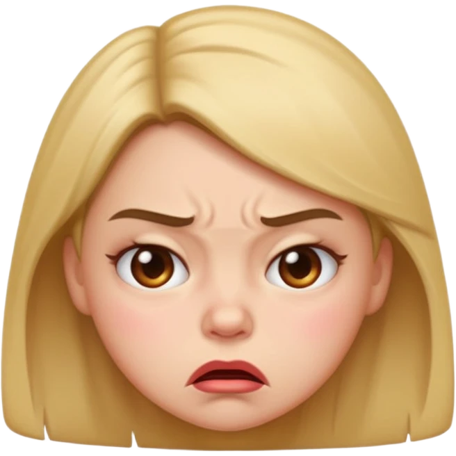 annoyed cute angry girl emoji emoji