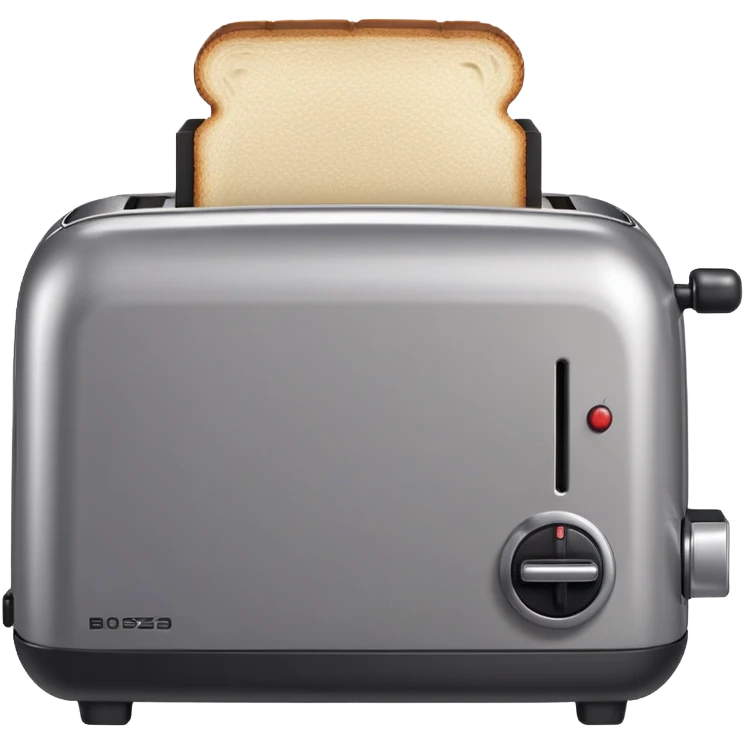 A low-resolution 8-bit pixel art emoji of a toaster, blocky and retro-style, with visible square pixels and a limited color palette. emoji
