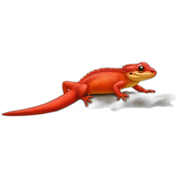 Red lezard emoji