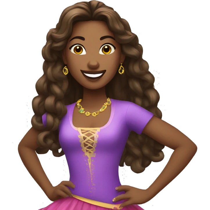 princesse au zumba emoji
