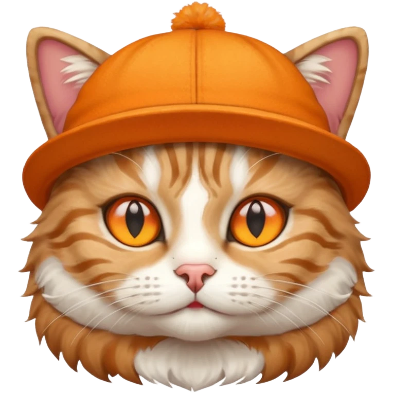 гарний коти у шляпці emoji