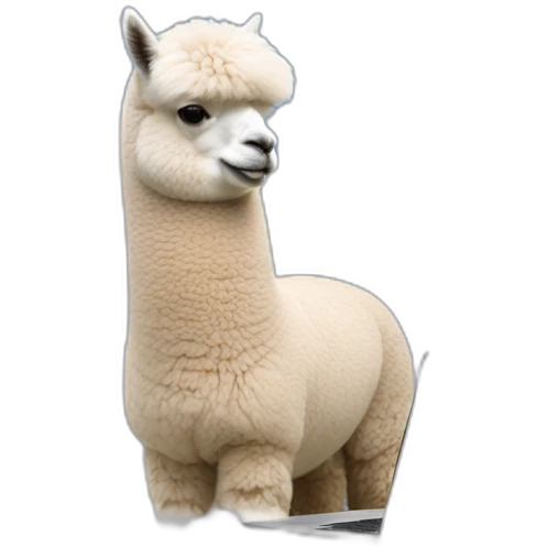 alpaca in clouds with laptop apple emoji