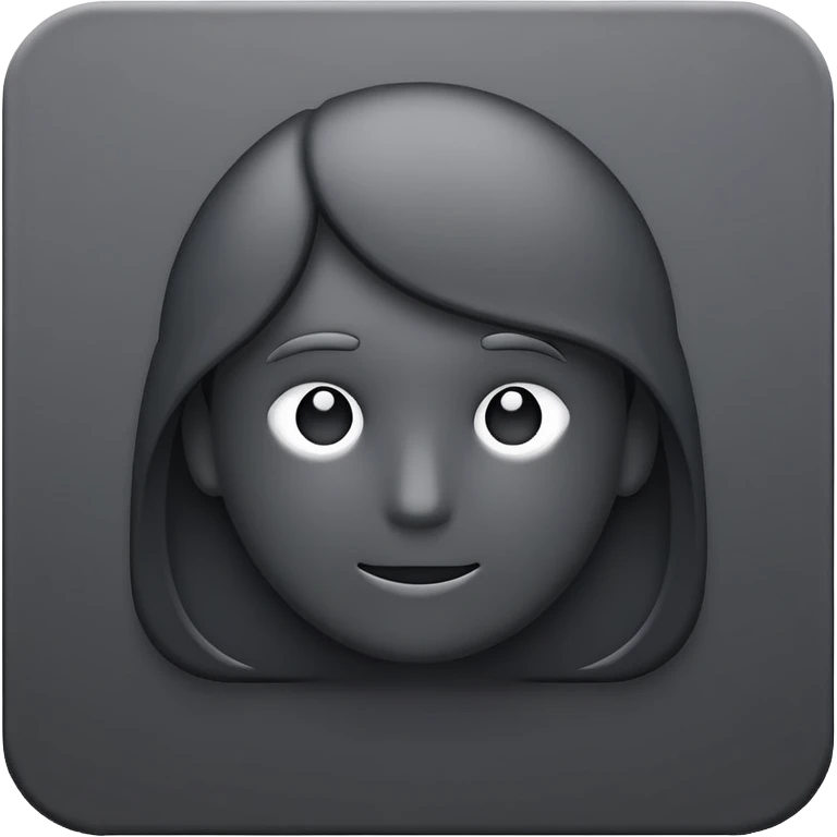 user icon, picture placeholder, dark grey emoji