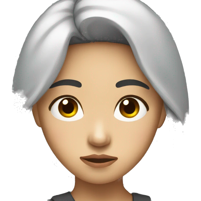 asian young woman sad emoji