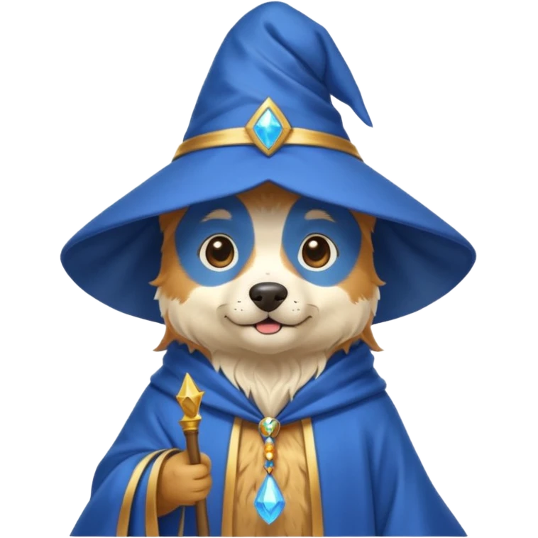Dog wizard emoji
