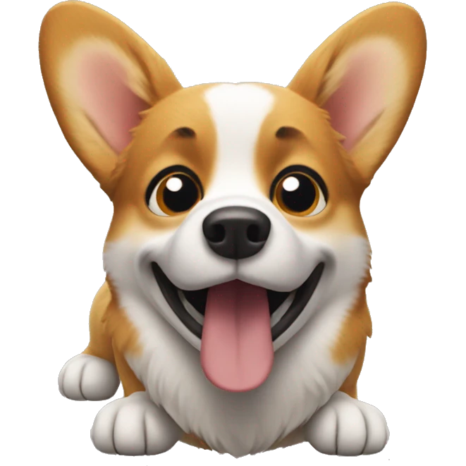 Corgi directing a movie  emoji