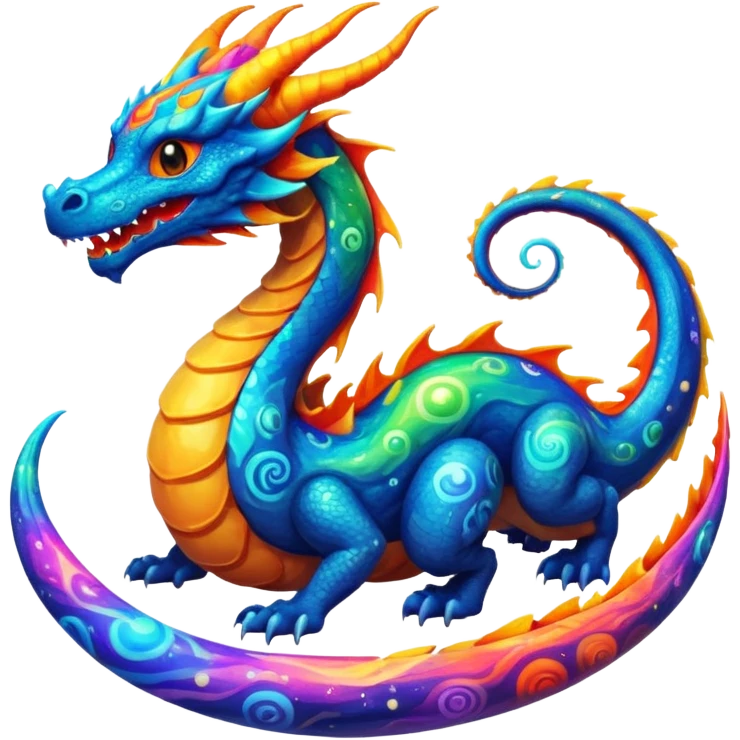 um dragão de planetas emoji