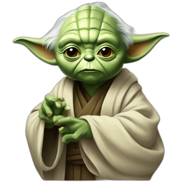 Yoda qui fume emoji