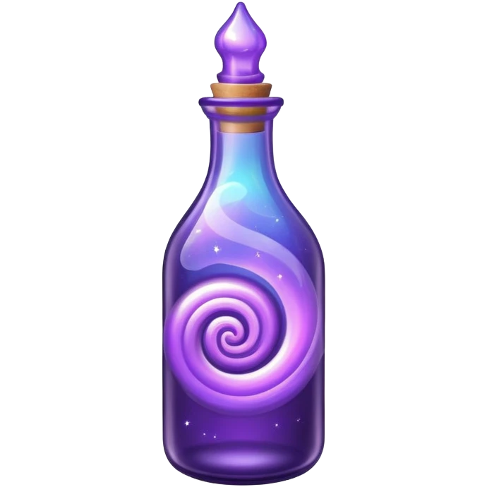 Purple magic in a bottle emoji