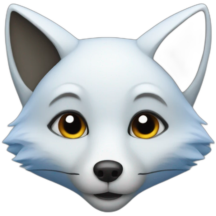 blue fox emoji