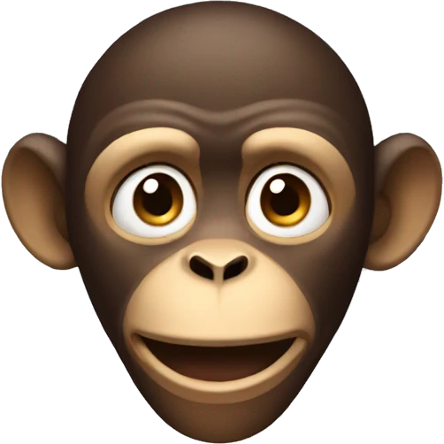 Nervous monkey  emoji