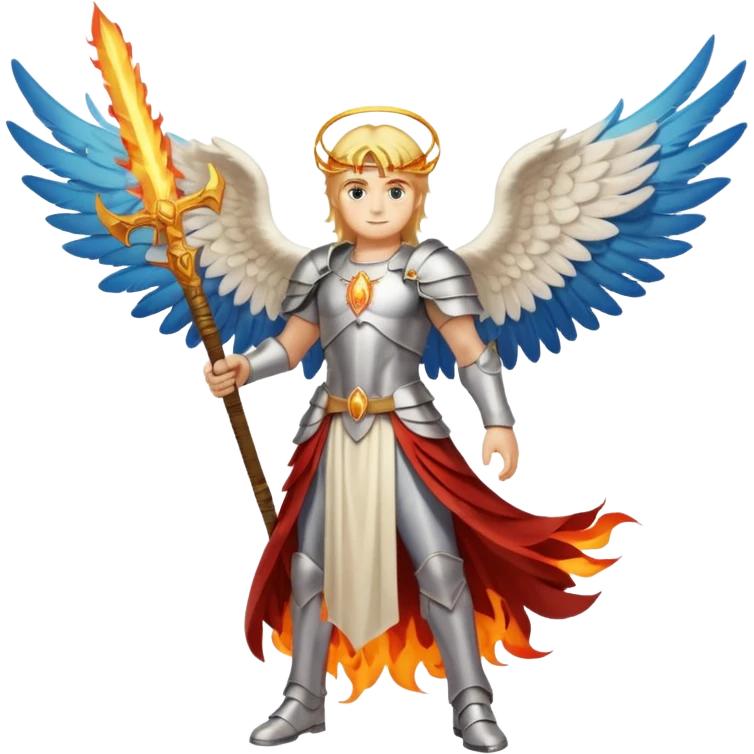 Archangel Uriel full body emoji