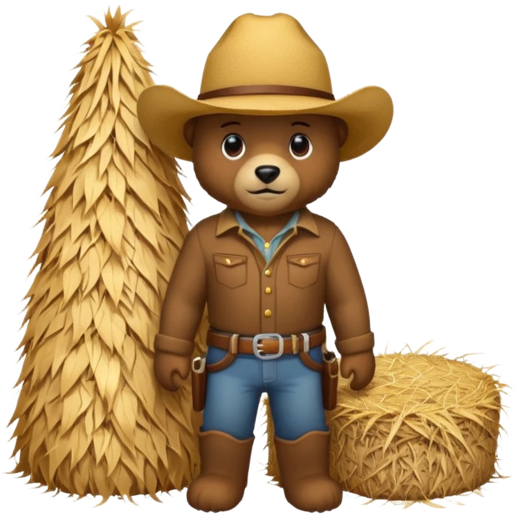 bear with cowboy hay emoji