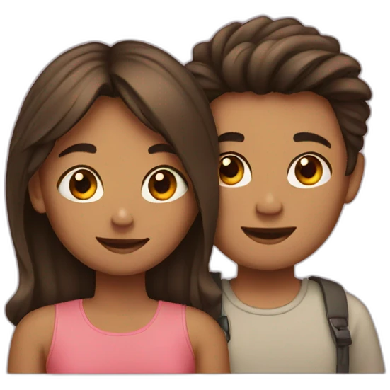 Girl with boy emoji