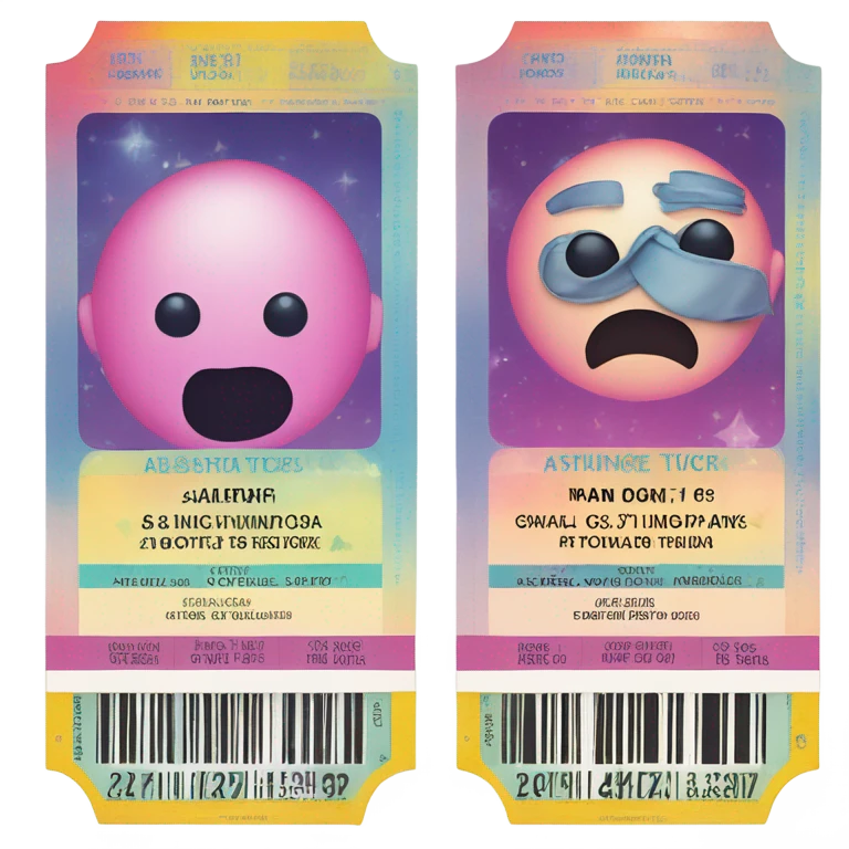 2 tickets emoji