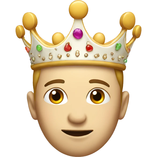 Crown with sugar emoji