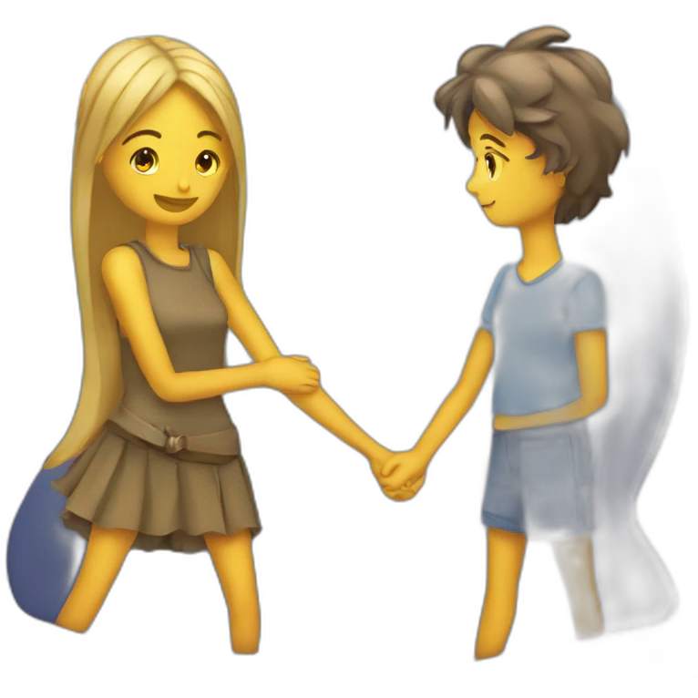 Gars qui embrasse une fille emoji