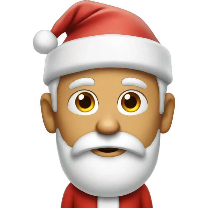 shrugging santa emoji