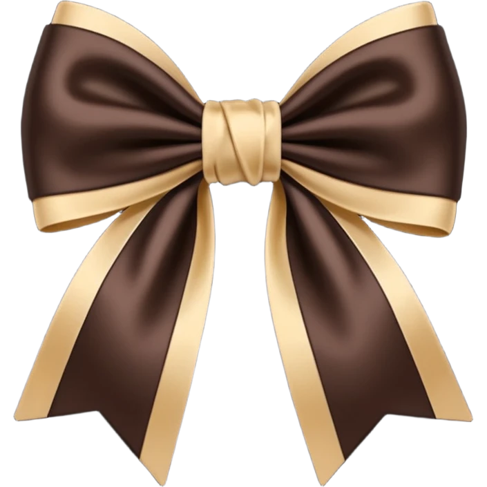 Dark Brown Bow emoji
