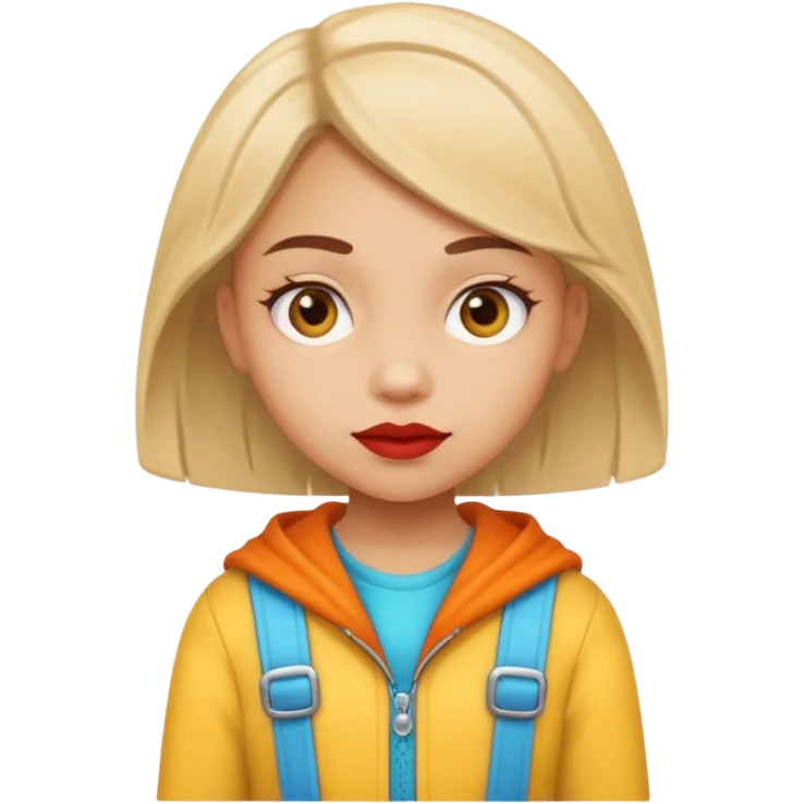 Girl, weird kinder ￼ emoji