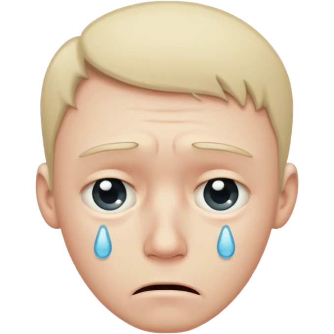 sad male face emoji