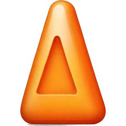 Orange triangle shaped pill  emoji