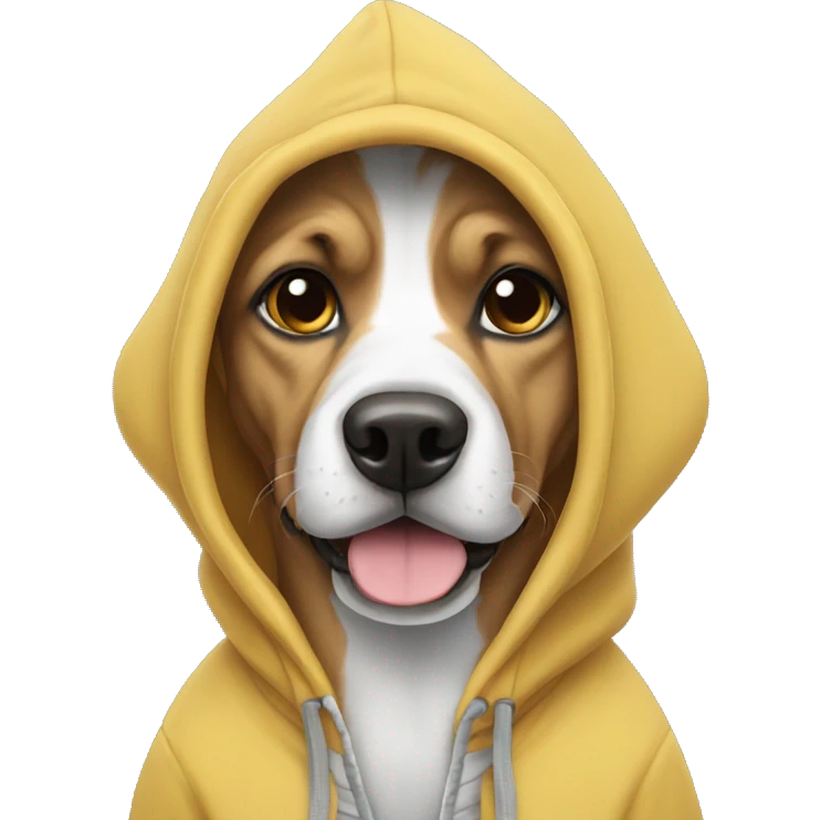 Dog with hoodie  emoji