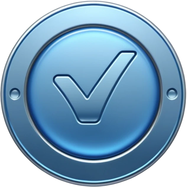 Blue tick verified emoji