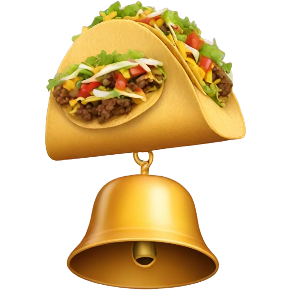 bell made of tacos emoji