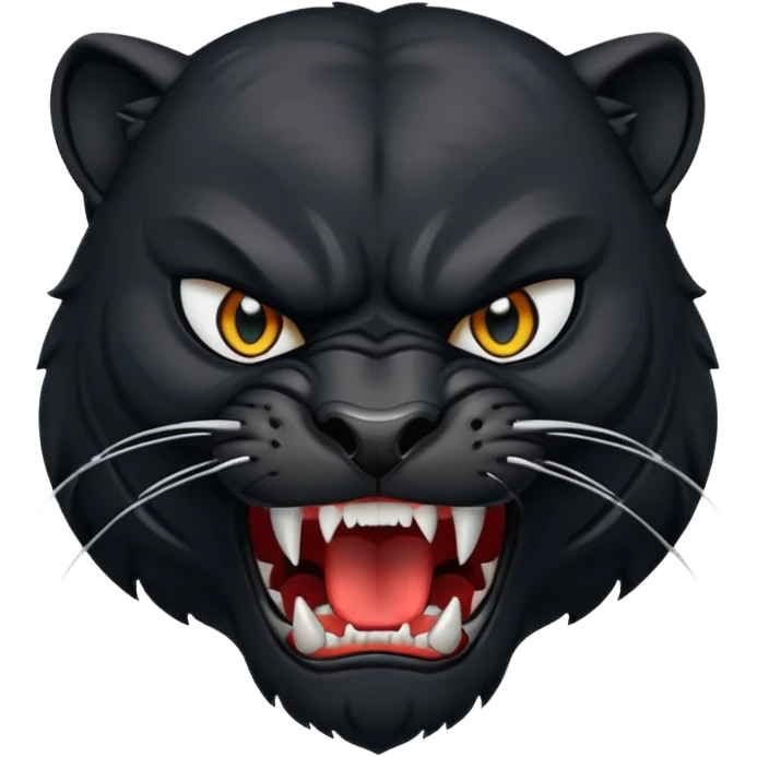 angry panther animal emoji