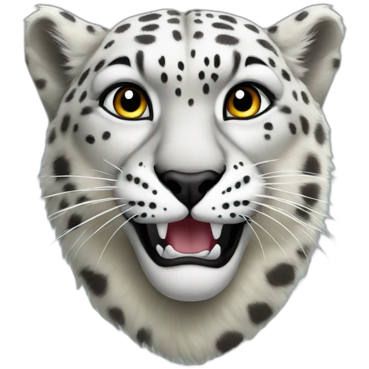 snow leopard head emoji