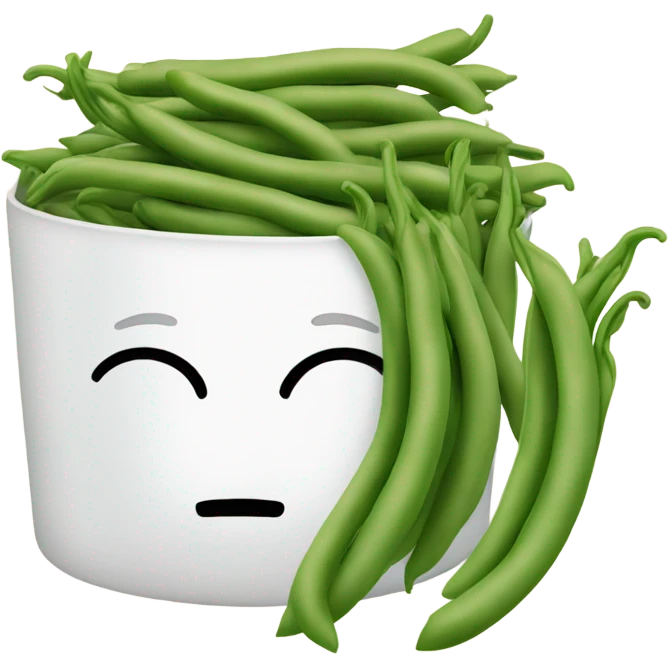 steamed green beans emoji