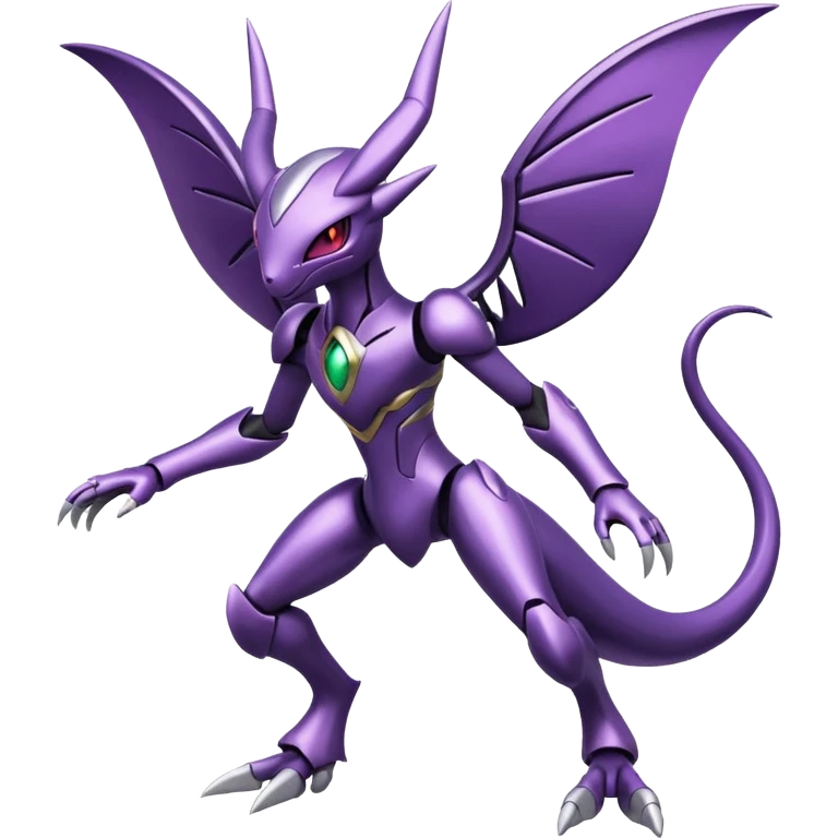 Shiny Genesect-Miraidon-Lunala-Fakémon-hybrid-creature (full body)  emoji